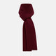 Burgundy Rib-Knit Cashmere Scarf