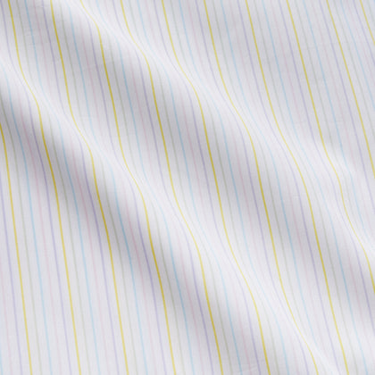 Yellow Multi Stripe Cotton Quin Pyjama Set Image 2