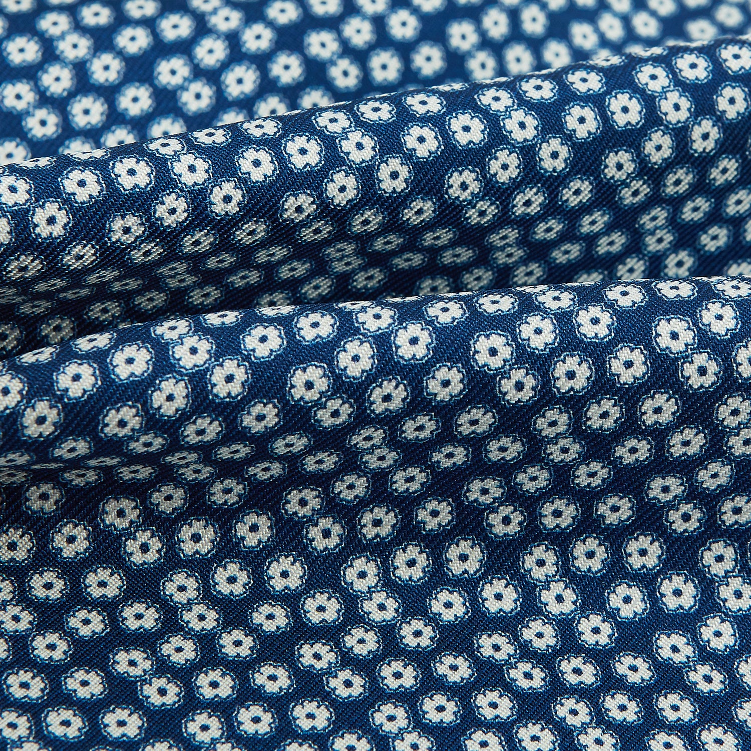 View 4 of product Azzurro Flower Patterned Silk Cravat
