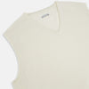 View 2 of product Ivory Cashmere V-neck Vest