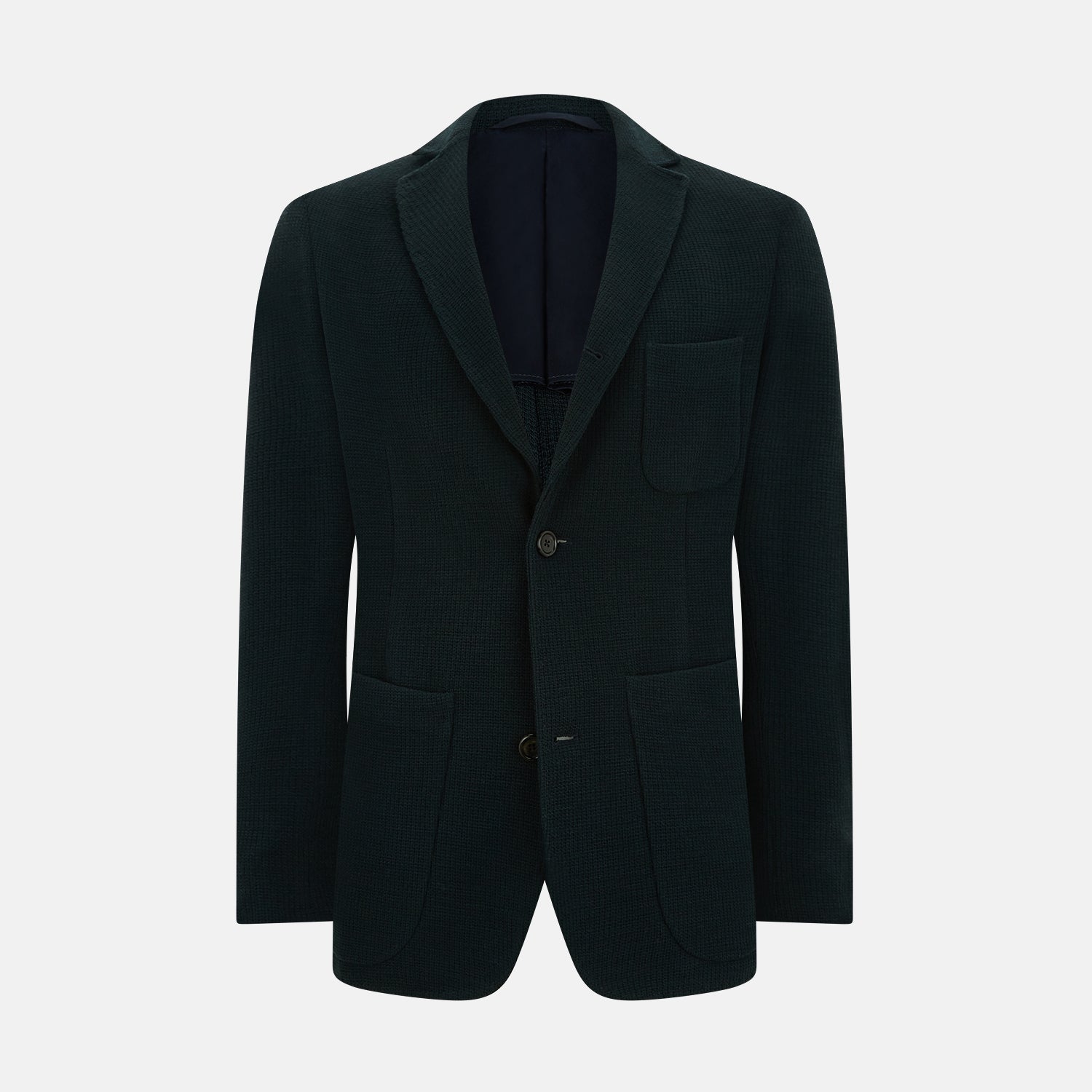 View 1 of product Forest Green KNITTED CAMBRIDGE BLAZER
