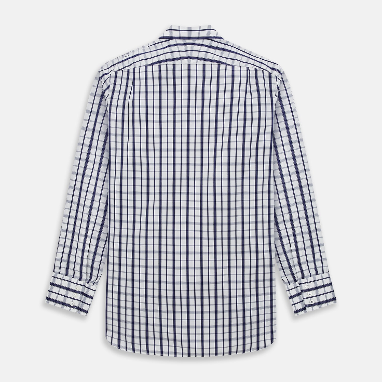 Navy Plaid Check Mayfair Shirt