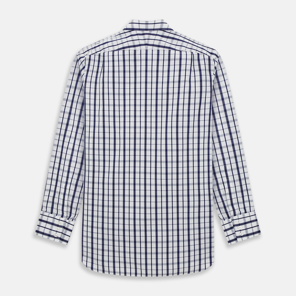 Navy Plaid Check Mayfair Shirt