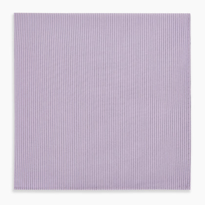 Lilac Pinstripe Hand-Rolled Handkerchief Image 3