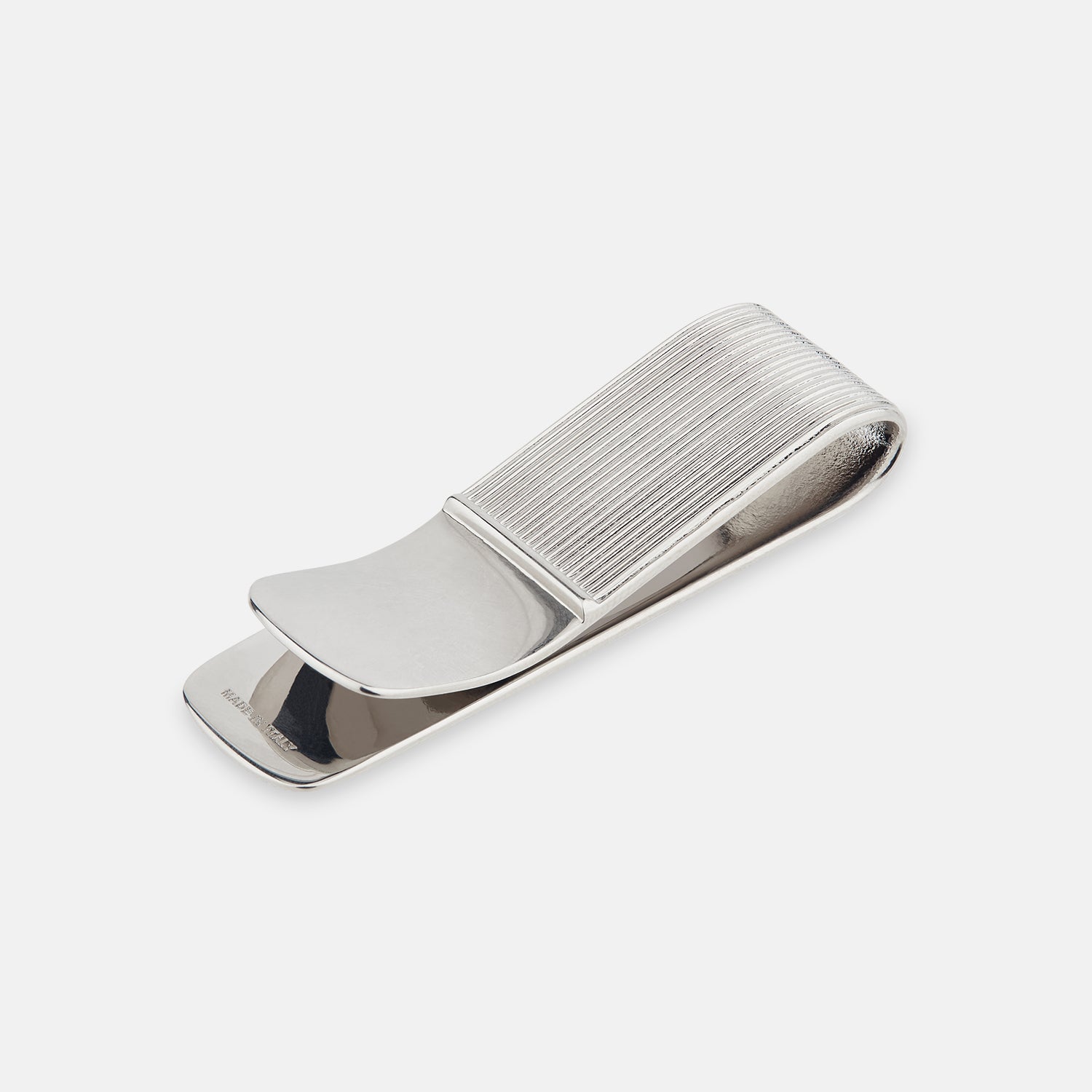View 2 of product Silver Striped Money Clip