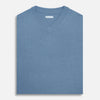 View 4 of product Pale Blue Fine Merino V-Neck Vest