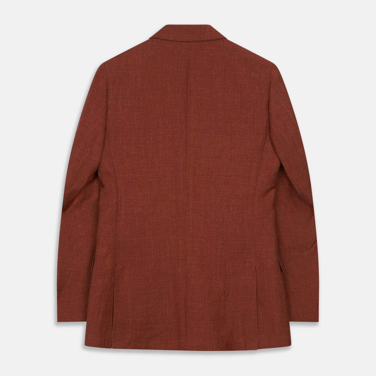 View 7 of product Rust Linen-Wool-Silk Bertie Blazer