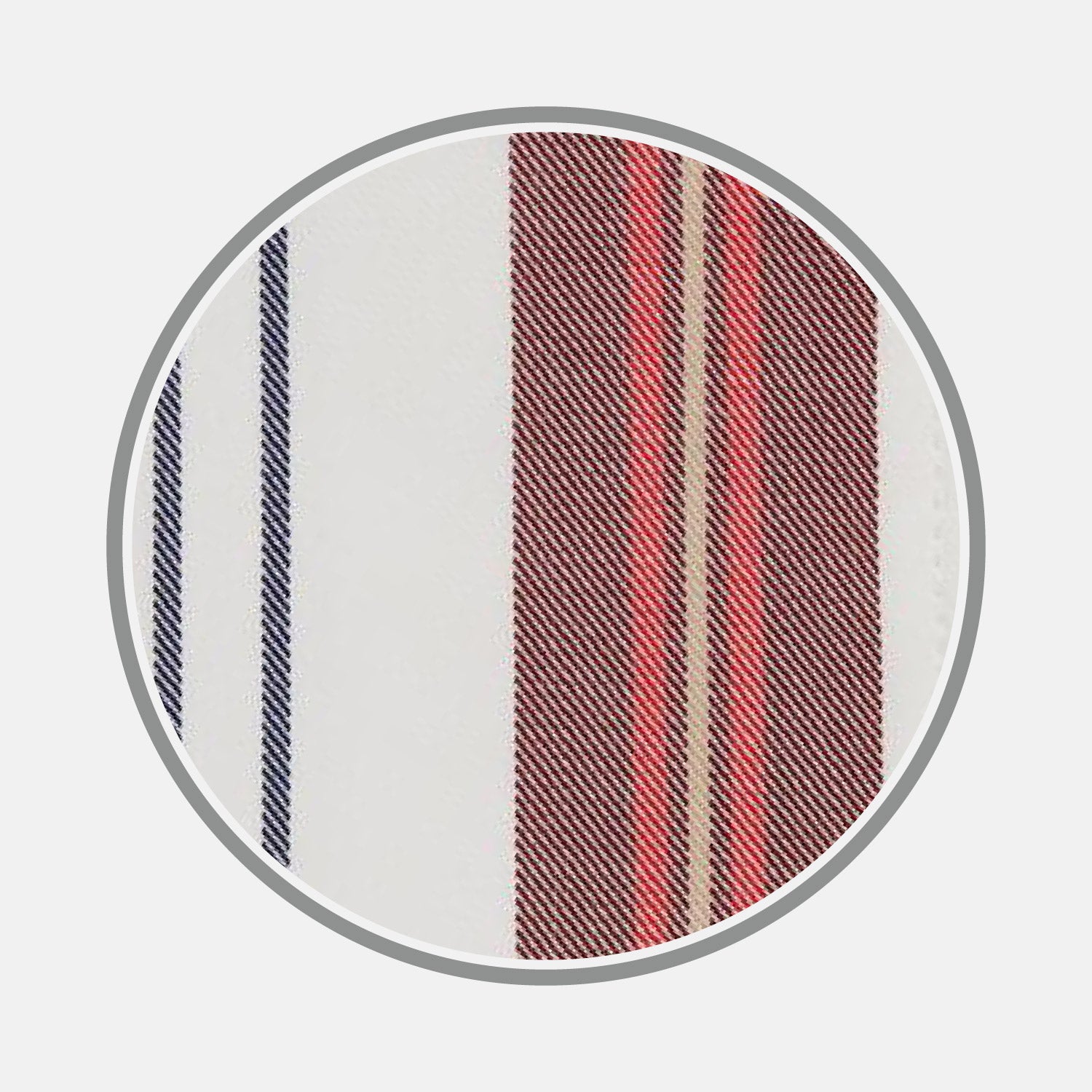 View 1 of product Red, Blue & White Stripe Cotton Fabric