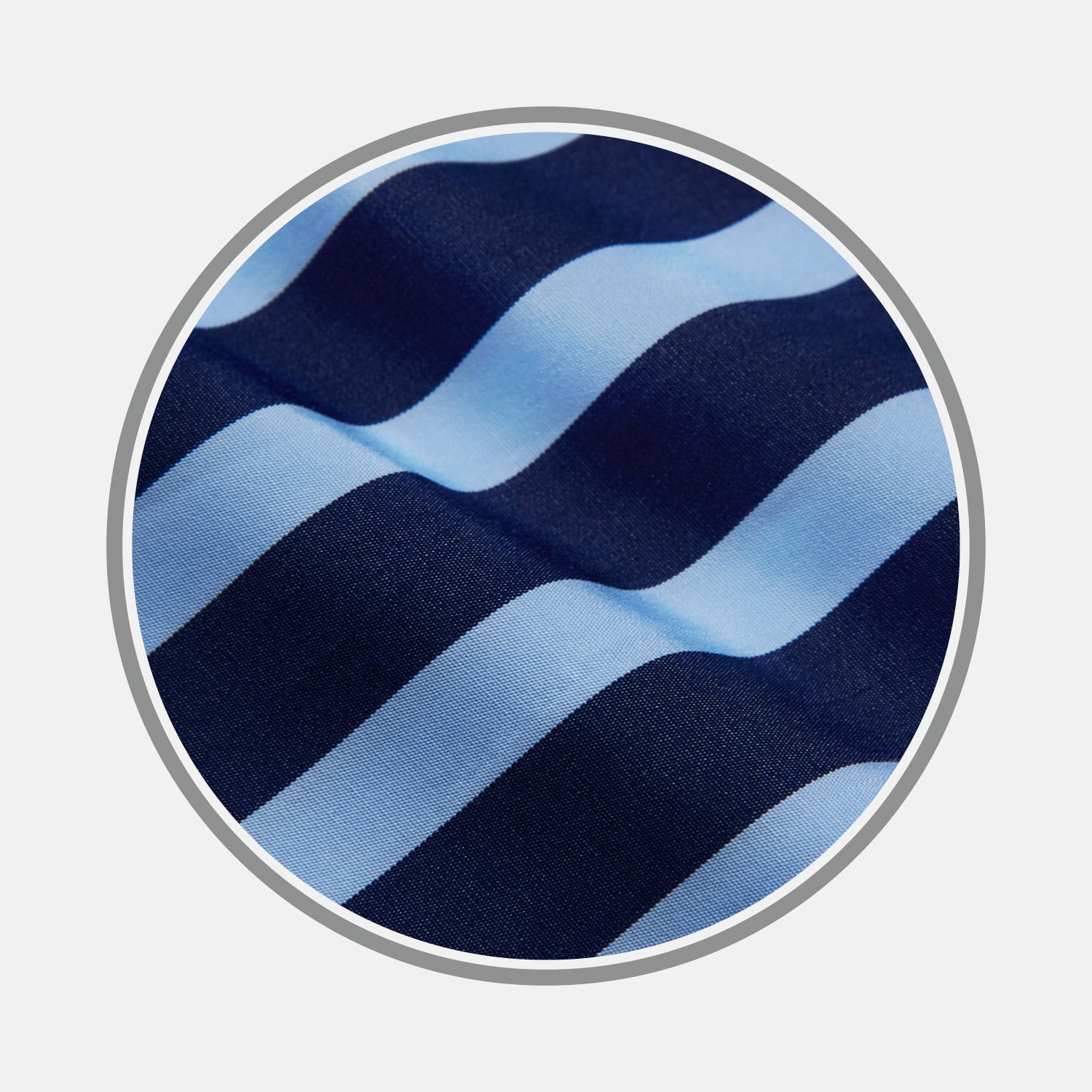View 1 of product Navy Wide Stripe Cotton Fabric