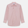 View 1 of product Orange and White Stripe Cotton Regular Fit Mayfair Shirt