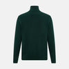 View 3 of product Forest Green Half-Zip Cashmere Jumper