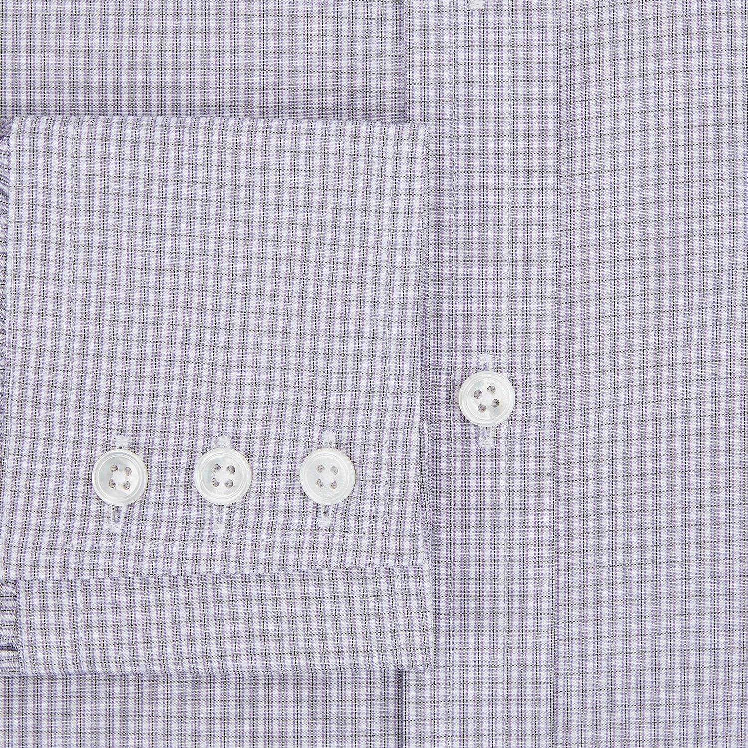 View 4 of product Purple Micro Check Mayfair Shirt