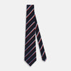 View 2 of product Red And Blue Stripe Silk Blend Tie