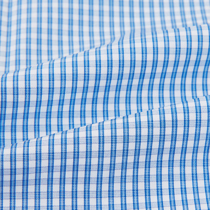 Blue Multi Micro Check Mayfair Shirt Image 5