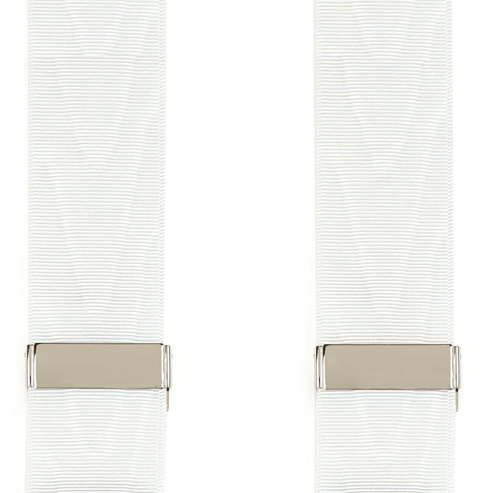 White Adjustable Formal Braces