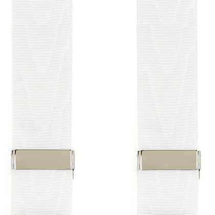White Adjustable Formal Braces Image 4