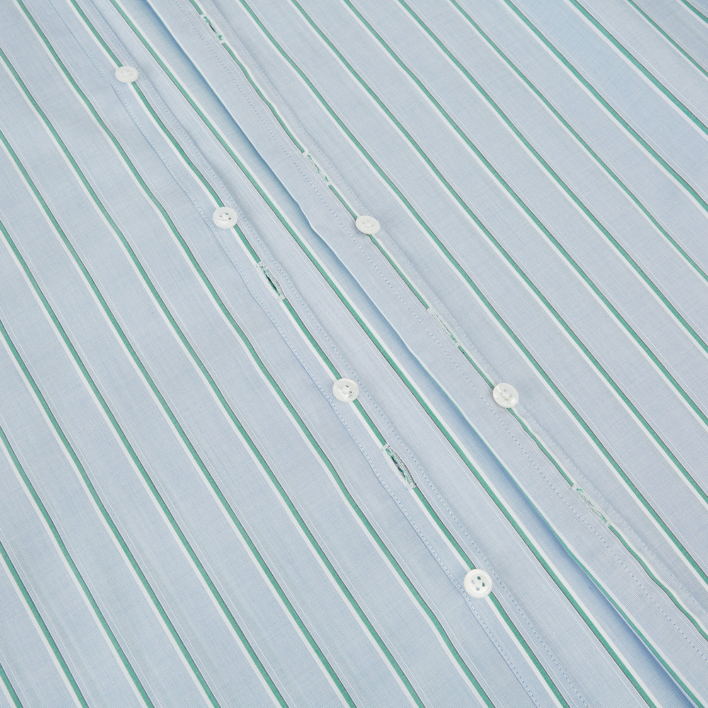 Blue and Green Multi-Stripe Westminster Shirt