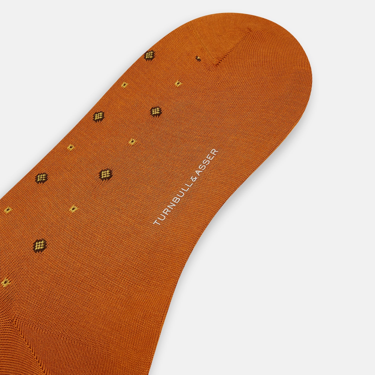 View 3 of product Orange Patterned Mid-Length Socks