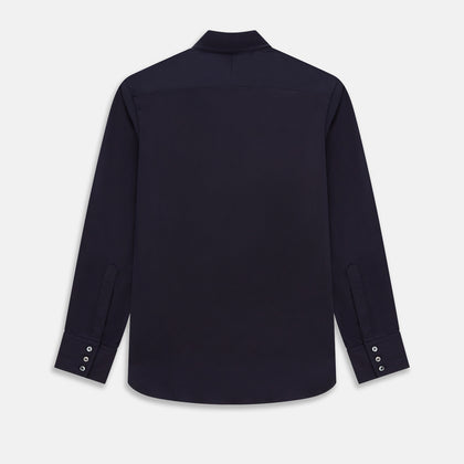 Navy Twill Windsor Shirt Image 2