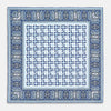 View 4 of product Blue Square-Patterned and Paisley Patterned Silk Pocket Square