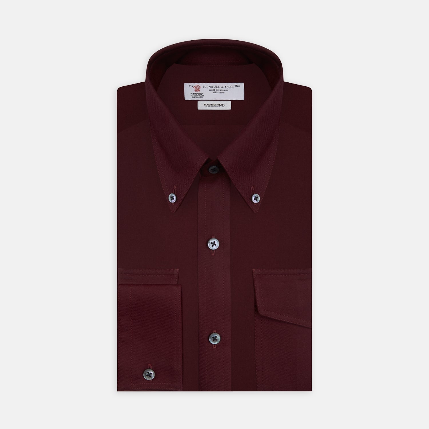 View 1 of product Burgundy Cashmerello Botton Down Shirt