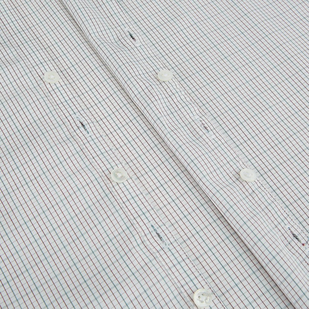 BURGUNDY AND GREEN DOUBLE GRID CHECK WESTMINSTER SHIRT