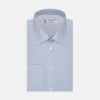 View 1 of product Light Blue Sea Island Quality Cotton Shirt with T&A Collar and Double Cuffs