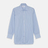 Light Blue Bengal Stripe Shirt with T&A Collar and 3-Button Cuffs