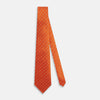 View 2 of product Orange and White Micro Dot Silk Tie