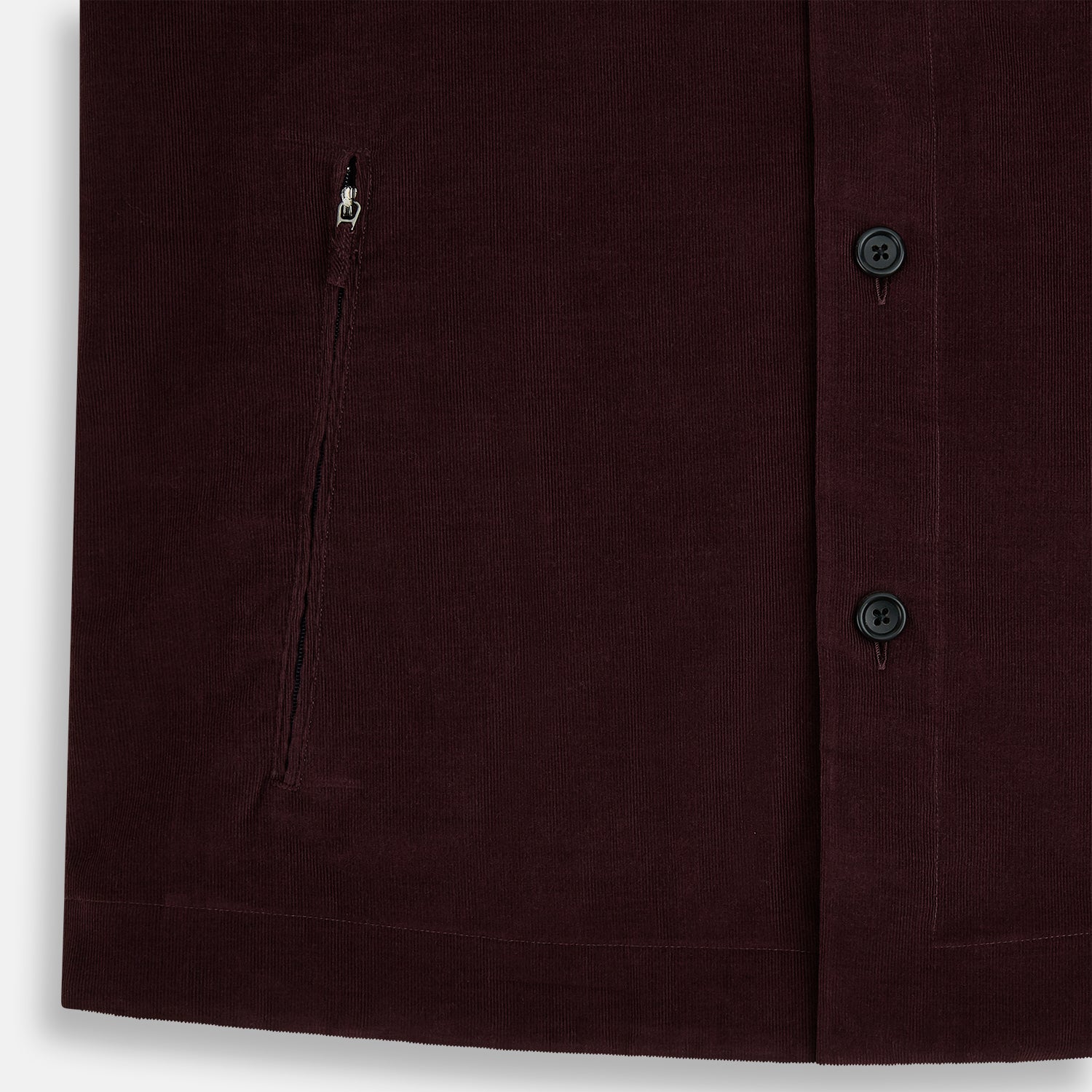 View 6 of product Burgundy Corduroy Hampstead Overshirt