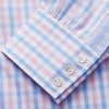 View 3 of product Red and Blue Multi Check Cotton RE-PURPOSE Mayfair shirt