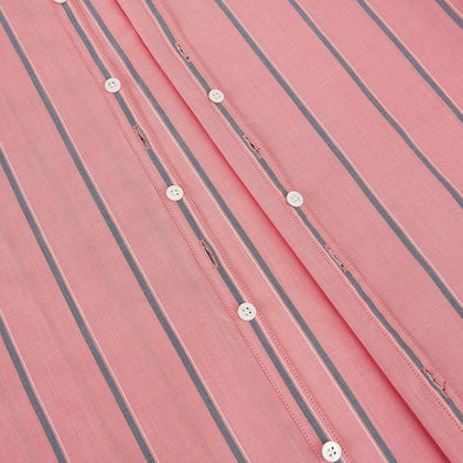 Coral Pink Track Stripe Westminster Shirt Image 6