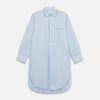 View 1 of product Blue and Green Stripe Poplin Cotton Nightshirt