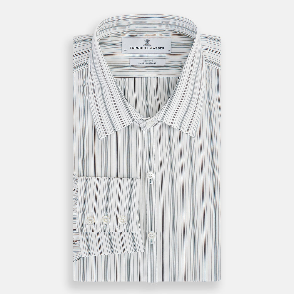 Forest Green Multi Stripe Westminster Shirt