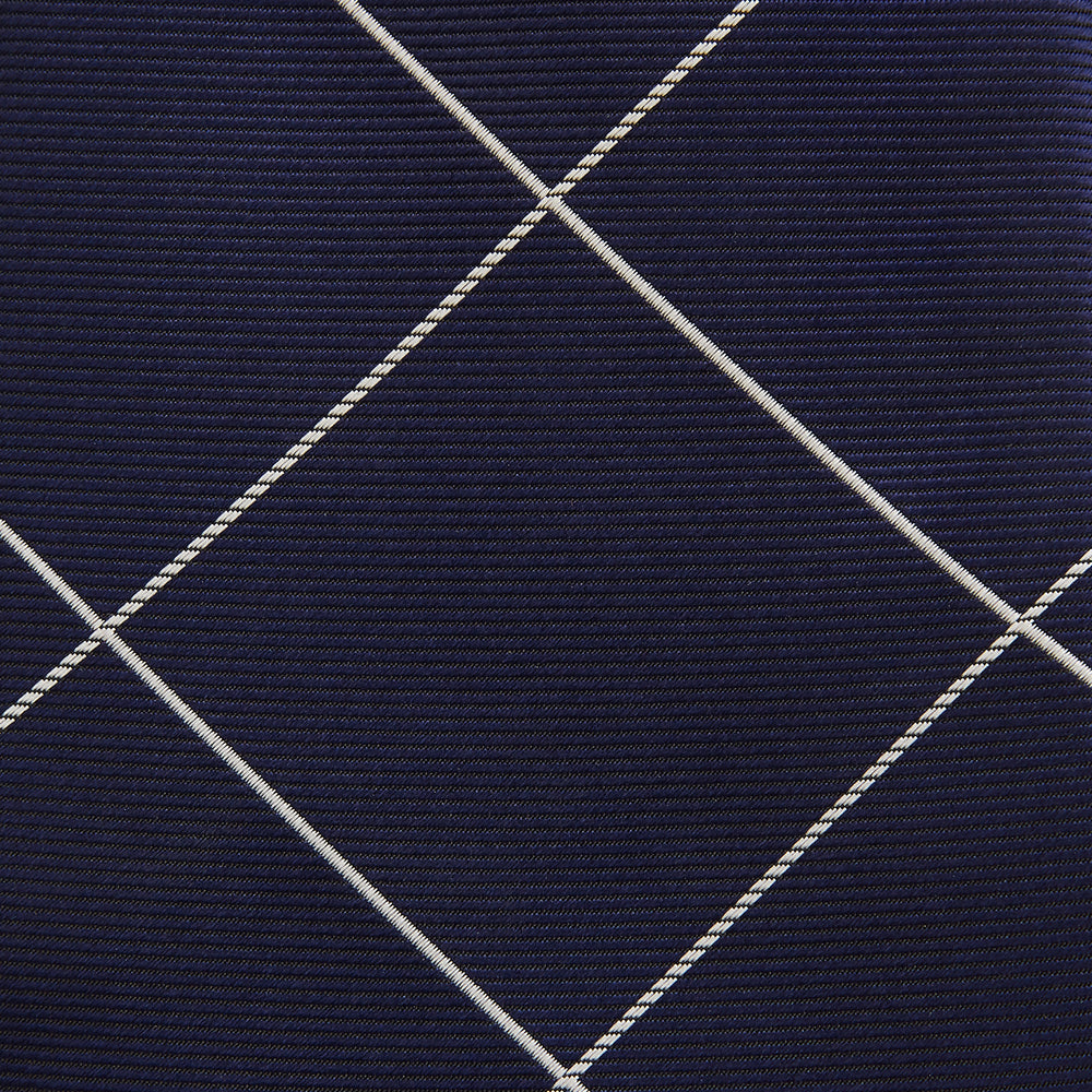 WINDOW PANE NAVY WHITE TIE