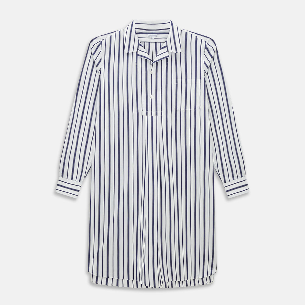 Navy Double Stripe Quarzo Nightshirt