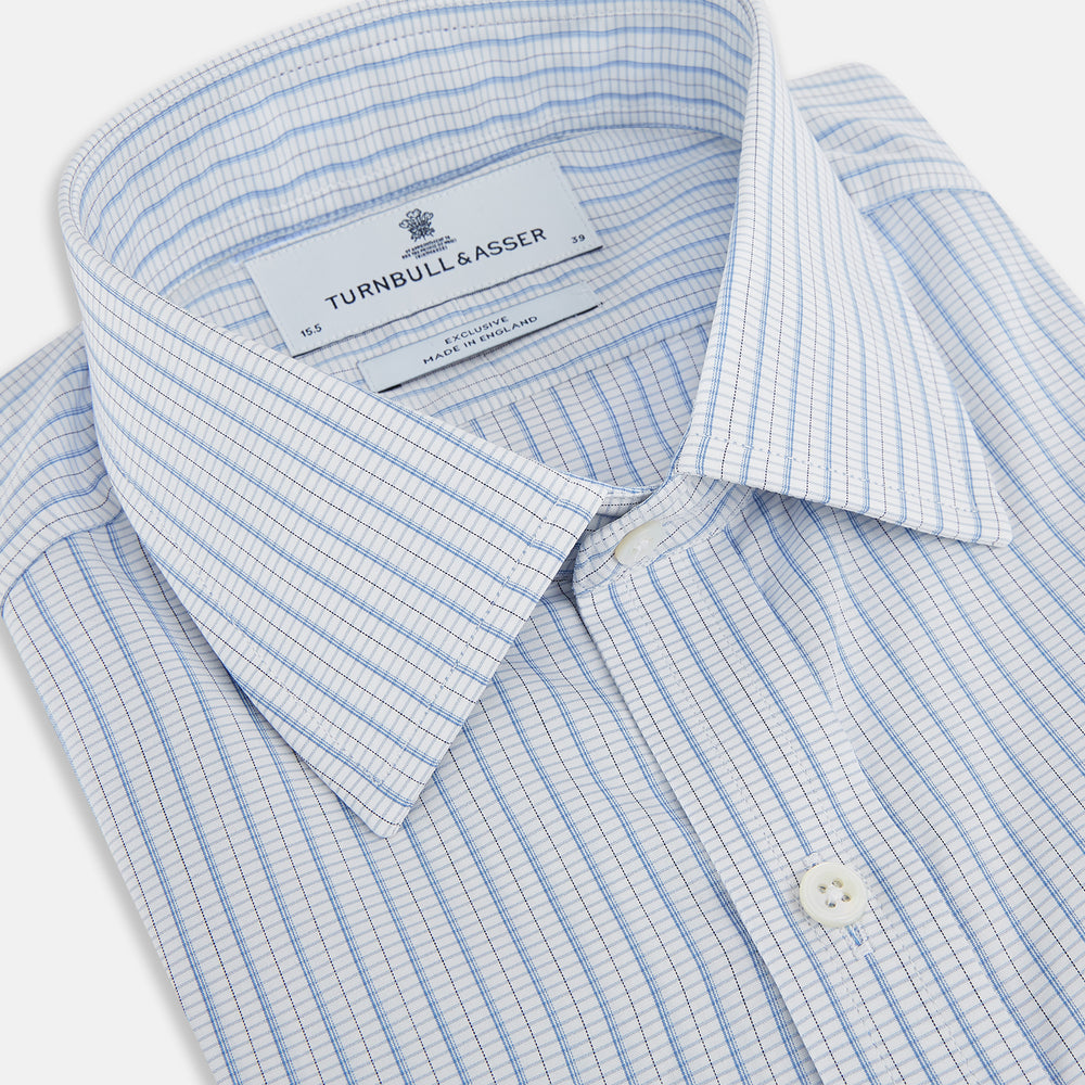 Blue Graph Check Mayfair Shirt