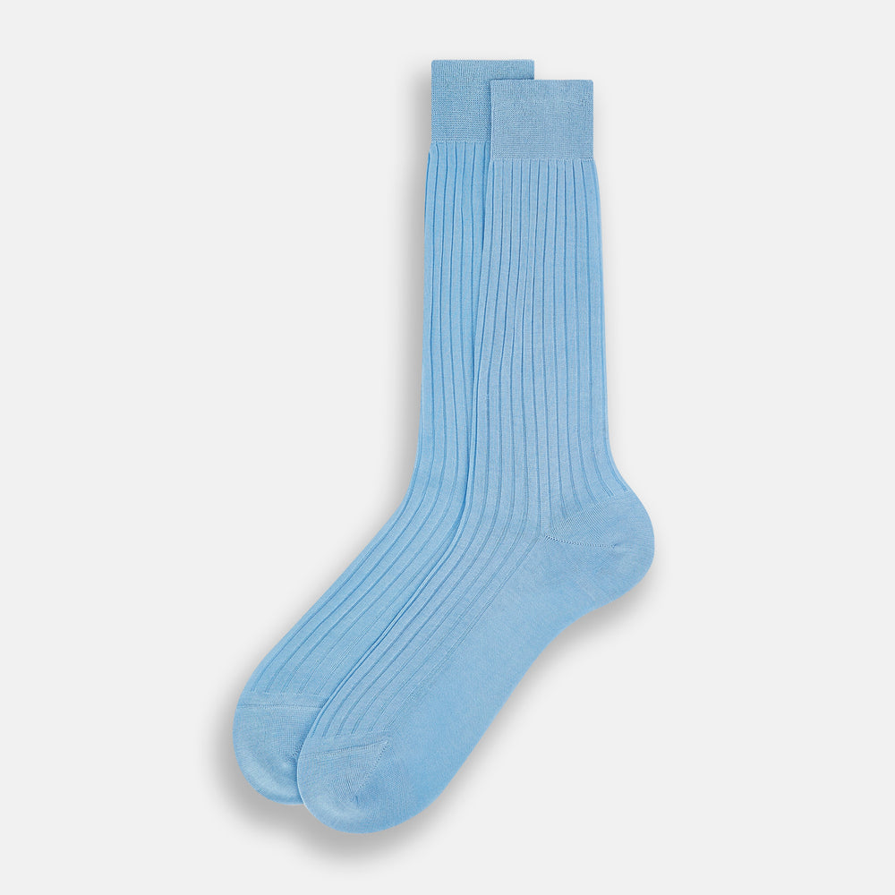 Pale Blue Mid-Length Socks