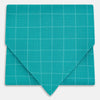 View 1 of product Turquoise Dotted Check Pattern Printed Silk Cravat