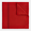 View 1 of product Red and Burgundy Stripe Silk Pocket Square