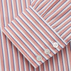 View 3 of product Orange and White Stripe Cotton Regular Fit Mayfair Shirt