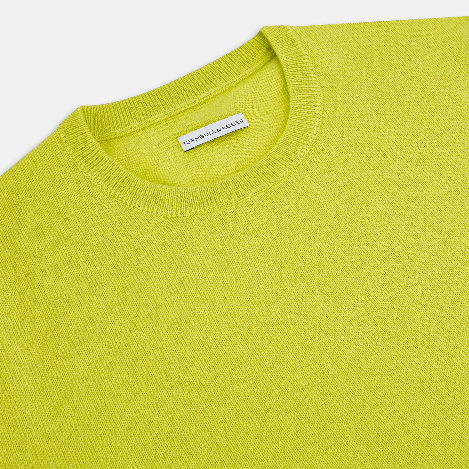 View 2 of product Lemon Green Cashmere Round Neck Jumper