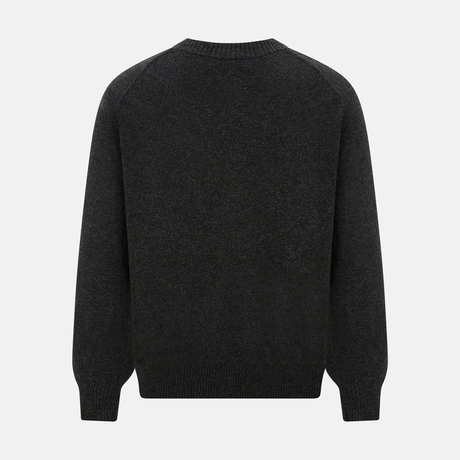 View 3 of product Dark Grey Melange Cashmere Cardigan