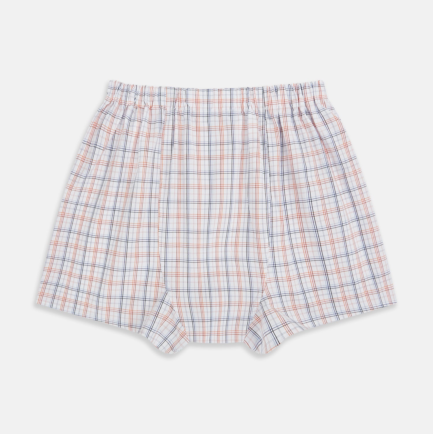 View 2 of product Blue and Orange Multi Graph Check Godfrey Boxer Shorts