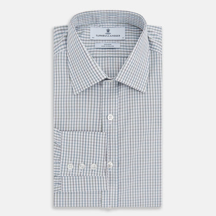 Forest Green with Multi-Hued Graph Check Mayfair Shirt Image 4