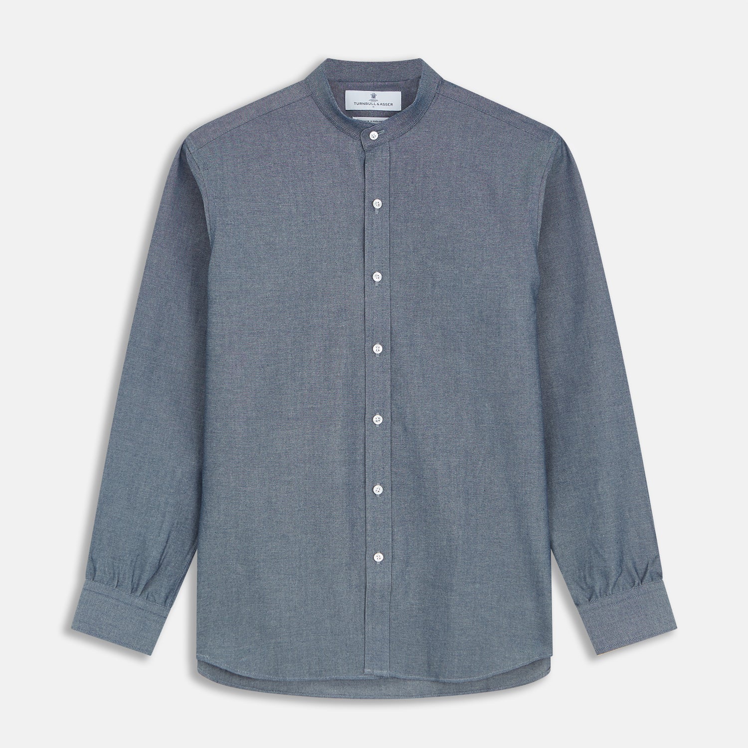 View 1 of product Plain Blue Oxford Cotton Weekend Fit Blake Shirt
