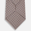 View 3 of product Navy and Lilac Micro Dot Silk Tie