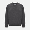 View 1 of product Charcoal Grey Cashmere V-neck Jumper