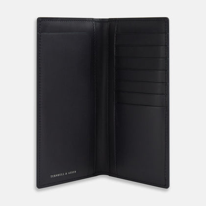 Navy B Cut Continental Wallet