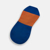 View 3 of product Royal Blue & Orange No-Show Socks